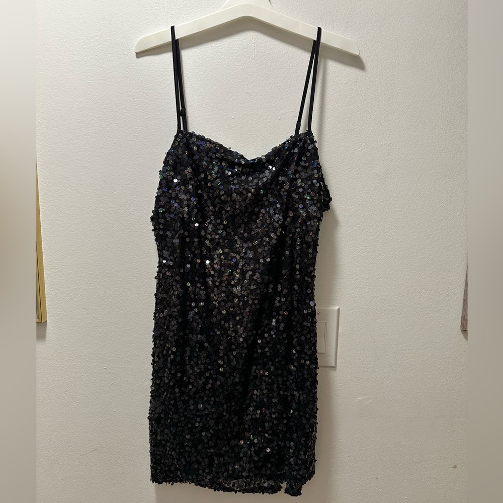 Wild Fable Black Asymmetrical Mini Dress - Picture 5 of 9